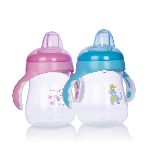 Bình uống nước 2 tay cầm với núm hút mềm Upass(250ml)